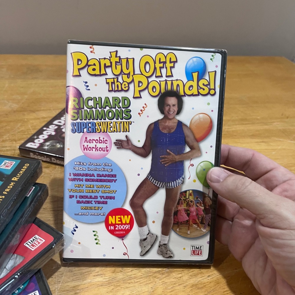 Richard Simmons Sweatin to the Oldies 1-4 DVD Set Party Boogie Down 7 DVDs NEW - Picture 6 of 7